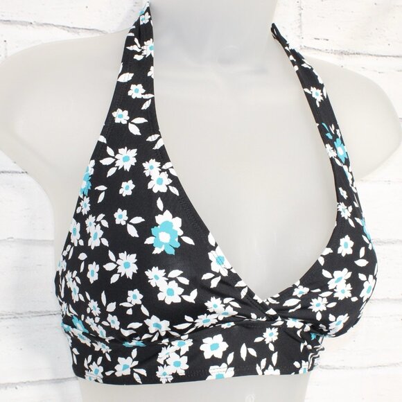 Anne Cole Beautiful Bunches Printed Halter Bikini Top Size Large NWT - Picture 3 of 8